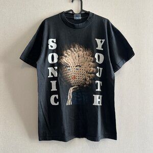 Sonic Youth Drunken Butterfly T-Shirt Large Faded Black Brockum